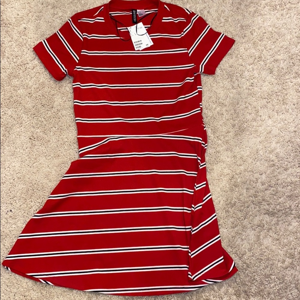 H&M Striped Skater Dress